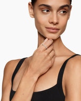 Zig Zag Stax™ Ring in Sterling Silver with Diamonds, 2mm